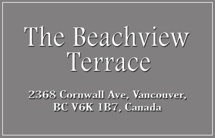 The Beachview Terrace 2368 CORNWALL V6K 1B7