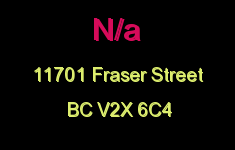 N/a 11701 FRASER V2X 6C4